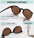 Eyekepper Key Hole Style Spring-Hinged Round Bifocal Sunglasses Sunshine Readers Black-Tortoise +2.0...