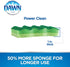 Dawn Power Clean Wedge-Shaped Scrubber Sponges, Green (Pack of 3)...