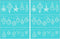 2 PCS Christmas Self-Adhesive Silk Screen Printing Stencils 8.5x11 Inch Reusable Mesh Transfers Stencils Christmas Gift Ball Light Belt Snowman Ch...