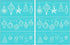 2 PCS Christmas Self-Adhesive Silk Screen Printing Stencils 8.5x11 Inch Reusable Mesh Transfers Stencils Christmas Gift Ball Light Belt Snowman Ch...