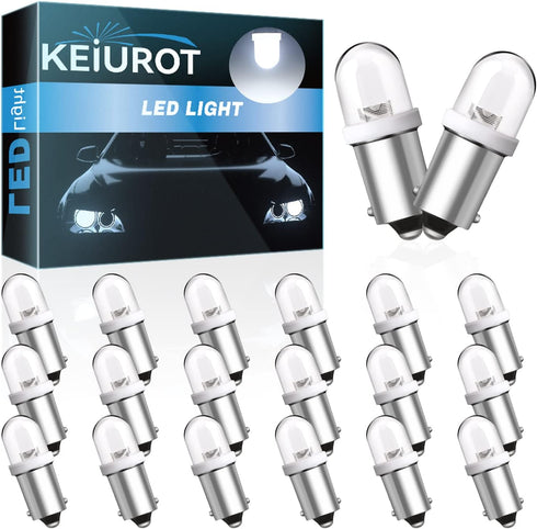 Keiurot GE44 47 756 755 Bulb Ba9s Led Bulbs for Pinball Led Bulbs Pinball Machine Light Bulb Fits Fender 1893 1895 Light Bulb 6.3V 6V DC White Pac...