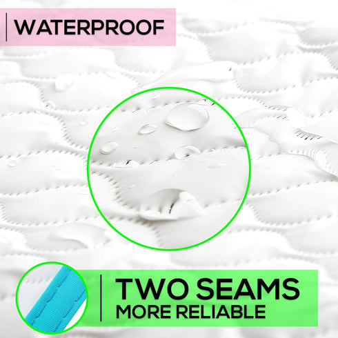 Baby Diaper Changing Mat - 31,5 x 25,5 inch Waterproof Portable Travel Changing Pad - Wipable Liners for Newborn Todlers Kids - Foldable Large Bab...
