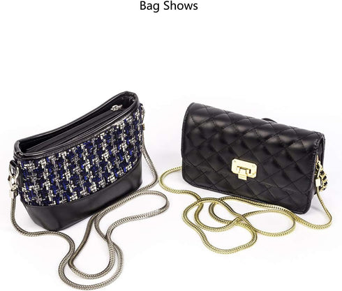 Iron Flat Bag Purse Chain Strap Accessories Shoulder Cross Body Handbag Strap Replacement...