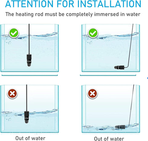 YukiHalu USB Powered Aquarium Heater, 10W Adjustable Mini Fish Tank Heater with External Temperature Controller, LED Display, Used for 0.5-1 Gallo...