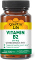 Country Life Vitamin B-2, Supports Health Eyes & Skin and Energy, 100mg, 100 Tablets, Certified Gluten Free, Certified Vegan, Certified Halal…...