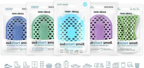 Deodorizer and Odor Eliminator, Made From Natural Renewable Coconut Shell Charcoal, Natural Air Fresheners, Moisture & Odor Absorber for Home and ...