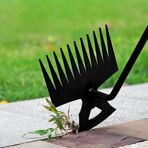 MINGRI Weed Puller Tool, Portable Garden Weeder Tool, Weed Remover Tool, Hand Weeding Tool with Gloves, Manganese Steel Forged Hand Weeder, Uproot...