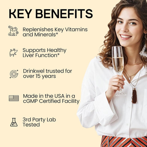 drinkwel Better Mornings - Premium Multivitamin Supplement - Liver Cleanse, Immune Support- Milk Thistle, Vitamin C, Zinc, Magnesium - 30 Count...