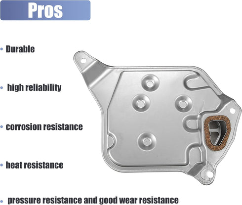 X AUTOHAUX 1 Set 93741509 Transmission Filter Oil Pan Gasket Kit for Chevrolet Aveo 1.6L L4 - Gas 2004-2008...