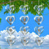 12 Metal Heart Bird Scarer Discs Set, Wind Spinners 3D Helix Reflector Stainless Steel Sparkly Outdoor Garden Decor, Scare Birds & Animals Away fr...