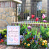 He or She Garden Flag 12x18" Double Sided Pink and Blue Flag Gender Reveal Yard Flag Boy or Girl Baby Footprint Welcome Banner Pregnancy Announcem...
