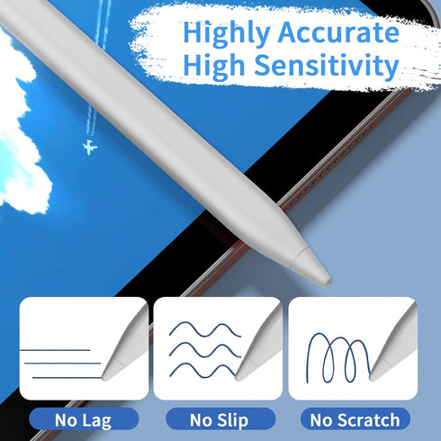 Stylus Pens for Touch Screens, Universal Fine Point iPad Pencil with Magnetic Adsorption Compatible with iPhone/iPad/Samsung/Android/Tablet & Othe...