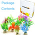 10 Pack Artificial Aquarium Plants, Small Size 4 to 4.5 inch Approximate Height Fish Tank Decorations Home Décor Plastic...