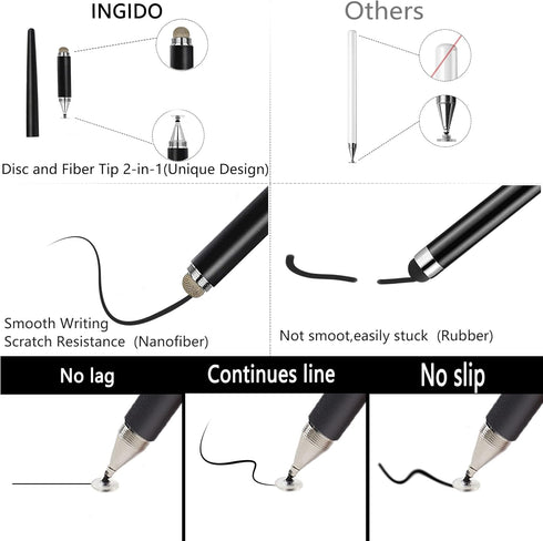 of Stylus Pens for Touch Screens,Universal Stylus, capacitive Stylus for All Universal Touch Screen Devices Such as iPad/iPhone/Samsung Galaxy/Tab...