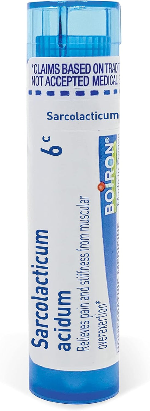 Sarcolacticum Acidum 6c Homeopathic Relief for Pain and Stiffness from Muscular Overexertion - 80 Pellets...