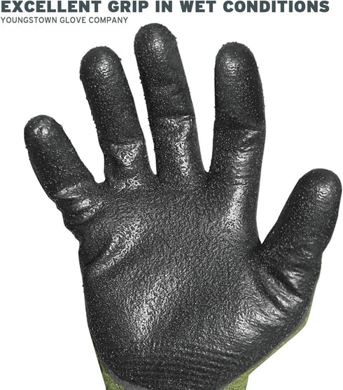 Youngstown Glove Company unisex adult cut resistant safety gloves, Multicolored, Large US,Green...