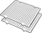 Baking Cooling Rack 2 Sets, Cookie Cooling Racks for Cooking, Baking, Roasting, Grilling, Drying, Oven Safe Wire Rack, 11" * 10" Small Squares Gri...