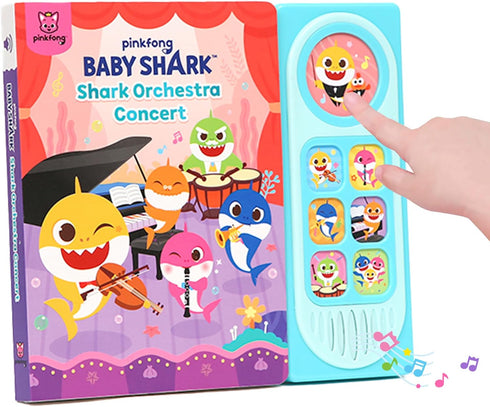 Pinkfong Baby Shark Family Orchestra Concert Sound Book l Baby Shark Toys | Learning & Education Toys | Interactive Books for Infant & Toddlers & ...