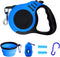 PETIMP Retractable Dog Leash Lightweight 16FT Leash Claw Print, with Folding Bowl,Dispenser,Rubbish Bags, for Small Medium Dogs(Blue)...
