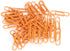 Paper Clips 180pcs, Orange 2.9x0.8cm Paper Clips Bookmarks Cute Paper Clips Small Paperclips for Office School Paper Files Organizing...