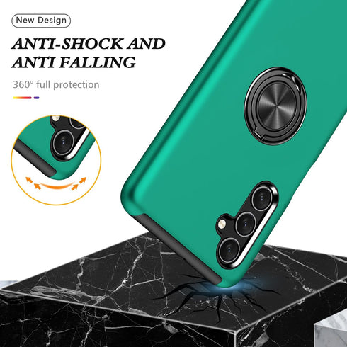 Galaxy A25 5G Case for Samsung A25 5G Case Military Grade Shockproof Built-in Ring Holder Kickstand Car Mount Armor Heavy Duty Protective Case for...