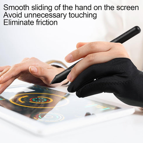 12 Pcs Artist Drawing Glove Digital Art Glove with Two Fingers Tablet Artist's Drawing Glove for Stylus Pen Graphic Tablet Sketching Painting for ...