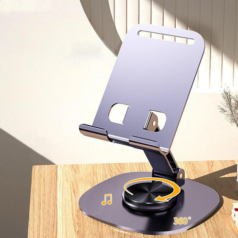 Diaclara Cell Phone Stand for Desk 360° Rotating,Full Metal Foldable Desk Phone Holder,Thick Case Friendly, Compatible with All Smart Phones,Ipad,...