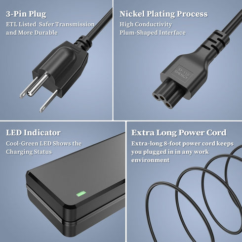 12V 4A Power Supply for Snailax for Nekteck for Comfier for Shiatsu Neck and Back Massager Adapter, 2.3M Power Cable, CF-2206N,CF-2309A,CF-2307A,C...