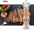 Salt Pepper Grinder Mill Arcylic,the Best Peppercorn Grinder with Adjustable Mill-Clear...