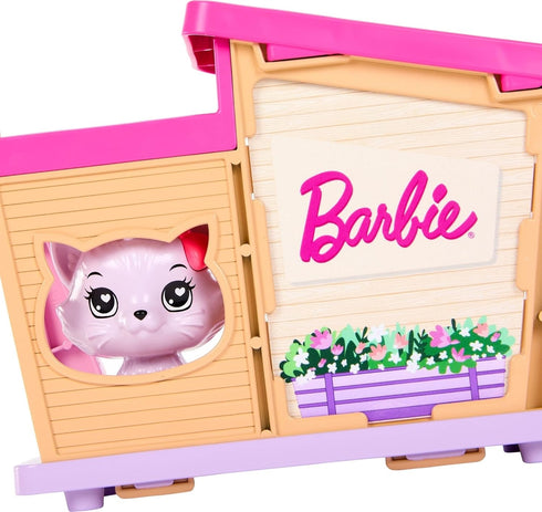 Barbie: My First Barbie Accessories, Story Starter Pet Care Pack with Dog House, Puppy & Cat, Toys for Little Kids, 13.5-inch Scale...