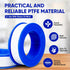 Plumbers Tape, 8 Rolls Teflon Tape 1/2 Inch(W) X 520 Inches(L), Sealant Plumbing Tape, PTFE Teflon Tape Plumbing, Strong Sealing Pipe Tape for Sho...