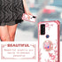 nancheng for Cricket Dream 5G Phone Case, Case Cute Soft Silicone Pink Girls Women Cover with Holder Protection Case for Cricket Innovate 5G/AT&T ...