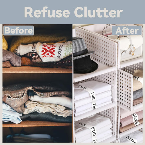 Sheet Organizers and Storage Bands - Elastic Bed Sheet Straps/Sheet Storage Organizer for Linen Closet, 4 Pieces (Twin)...