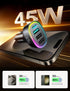 USB C Car Charger, 45W 4 Ports Super Fast Car Charger Adapter, PD3.0 & QC3.0 30W Type C Car Charger Compatible with iPhone 15/14/13/12/11, Samsung...