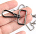 15 Pcs D Ring Swivel Lobster Claw Clasp, Push Gate Snap Hooks Trigger Clips(Gun Black, 1 inch)...