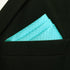 S&W SHLAX&WING Mens Tie Colours Necktie Turquoise Solid Colors Matching Pocket Square...