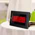 Digital Wall Clock Battery Operated - LED Display Digital Alarm Clock Battery Powered Only, Brightness Adjustable, 12/24Hr...