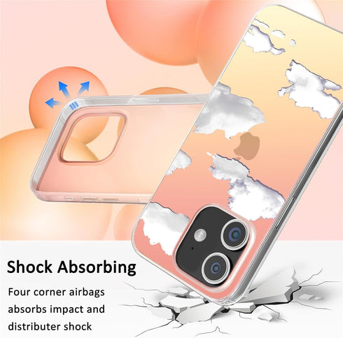 I-MGAE-IN-AR iPhone 11 Case Clear Designs Case,Holographic Aesthetics Cover with Fashionable for Women Girls,Shockproof Bumper Protective Cover fo...