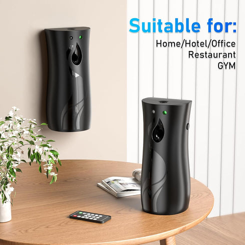 Automatic Air Freshener Spray Dispenser, Wall/Standing Battery Powered Aerosol Spray Dispenser with Remote Control for Bathroom, Hotel, Office, Co...