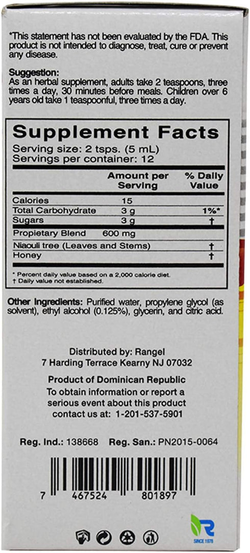 Gomenol Honey Rangel Herbal Supplement 4 oz...