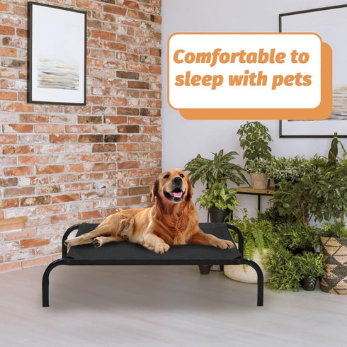 Pet Bed Mesh Elevated Dog Bed Breathable Dog Hammock Wear-resist Dog Bed Wear-resist Pet Bed Detachable Dog Bed Indoor Pet Hammock Indoor Pet Bed ...