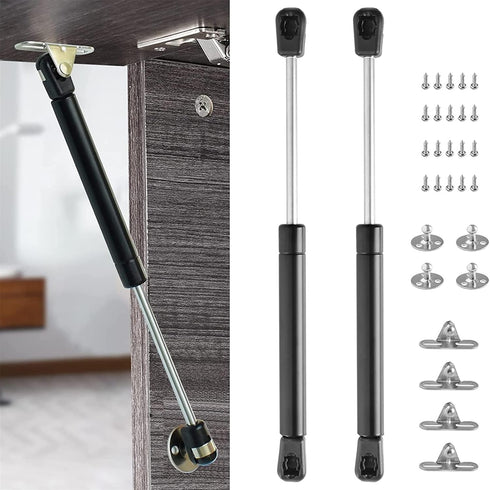 2 Pack 100N/22.5lb Gas Strut, 10in Gas Struts for Cabinets Heavy Lid, Gas Spring for Lift Support Hydraulic Hinges for Toy Box, Truck Door Hinges ...