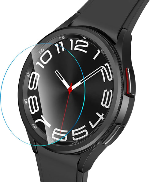 SPGUARD [2Pack Galaxy Watch 6 Classic 43mm Screen Protector, Auto-alignment Installation Kit Accessories Tempered Glass Screen Protector for ONLY ...