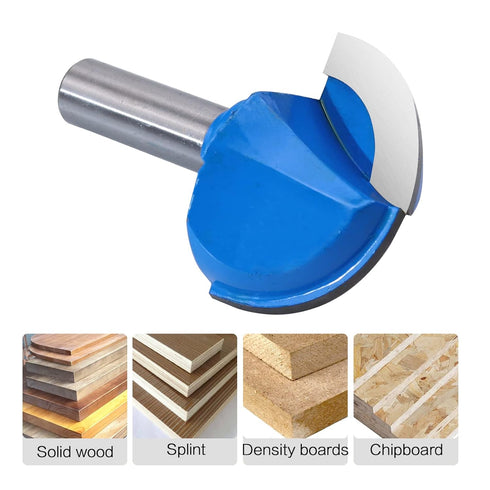 Core Box Router Bit 1/2 Inch Shank Round Nose Cove Box Router Bit 1-1/4" Cutting Diameter Woodworking Milling Cutter Tool...