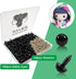 TOAOB 150pcs 10mm Black Plastic Safety Eyes Crafts Safety Eyes with 150pcs Washers for Stuffed Animals Amigurumis Crochet Bears Doll Making...