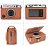 Rieibi Instax Mini EVO Case - Vintage PU Leather Protective Case for Fuji Instax Mini EVO Instant Camera - Removable Case with Adjustable Shoulder...
