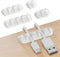 GLUIT Adhesive Desktop Cable Organizer Versatile Cord Holders Wire Clips and Cable Holder Cord Organizer for Desk Table Accessories Office Spaces ...