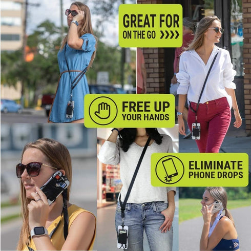 Gear Beast Universal Crossbody Pocket Cell Phone Lanyard Compatible with iPhone, Galaxy & Most Smartphones, Includes Phone Case Holder,Neck Strap ...