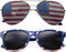 grinderPUNCH 2 Pair Combo Patriotic American US Flag Sunglasses Bulk USA...