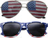 grinderPUNCH 2 Pair Combo Patriotic American US Flag Sunglasses Bulk USA...